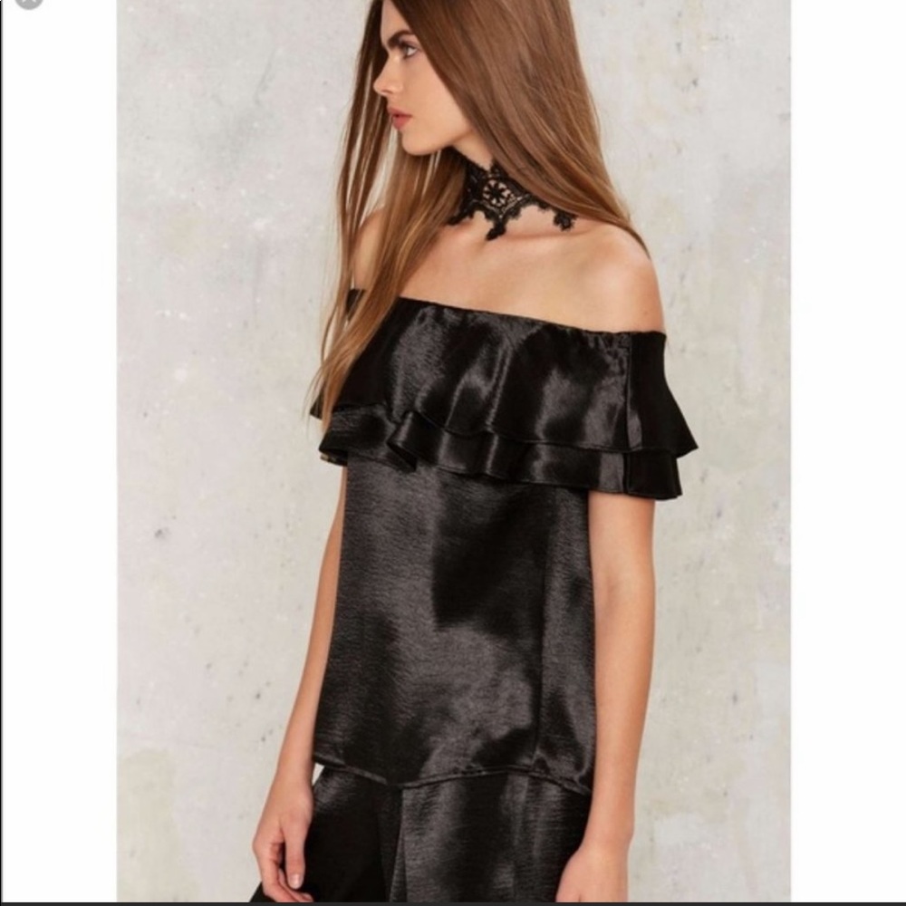 Endless rose ruffled off shoulder top
